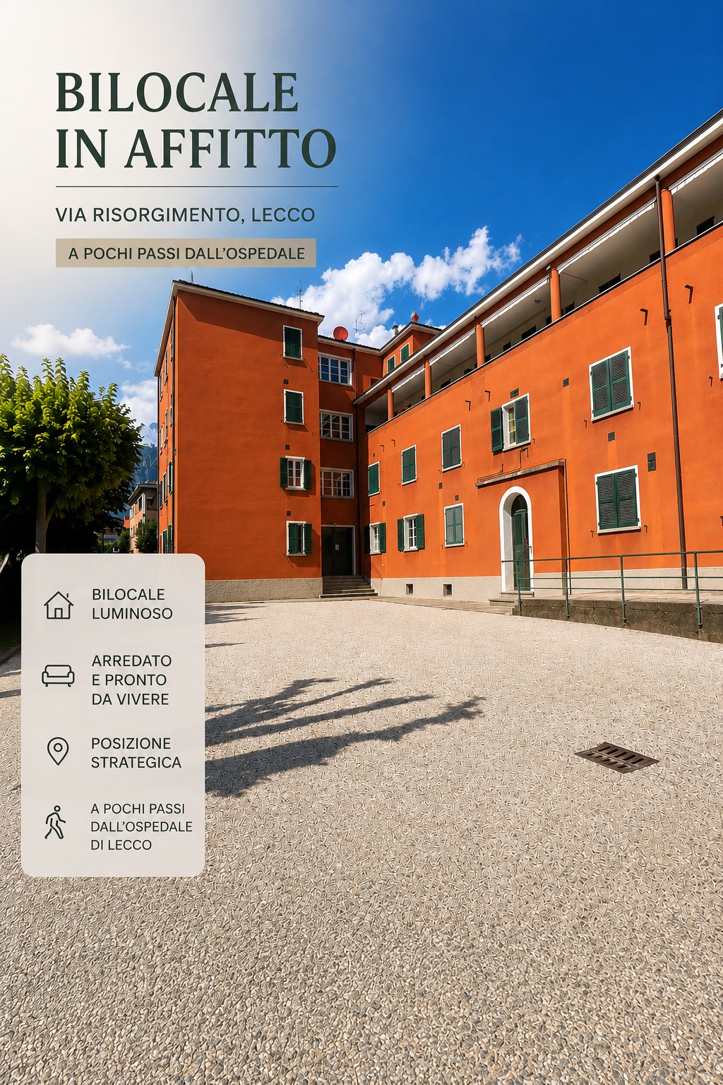 1 LECCO BILOCALE AFFITTO